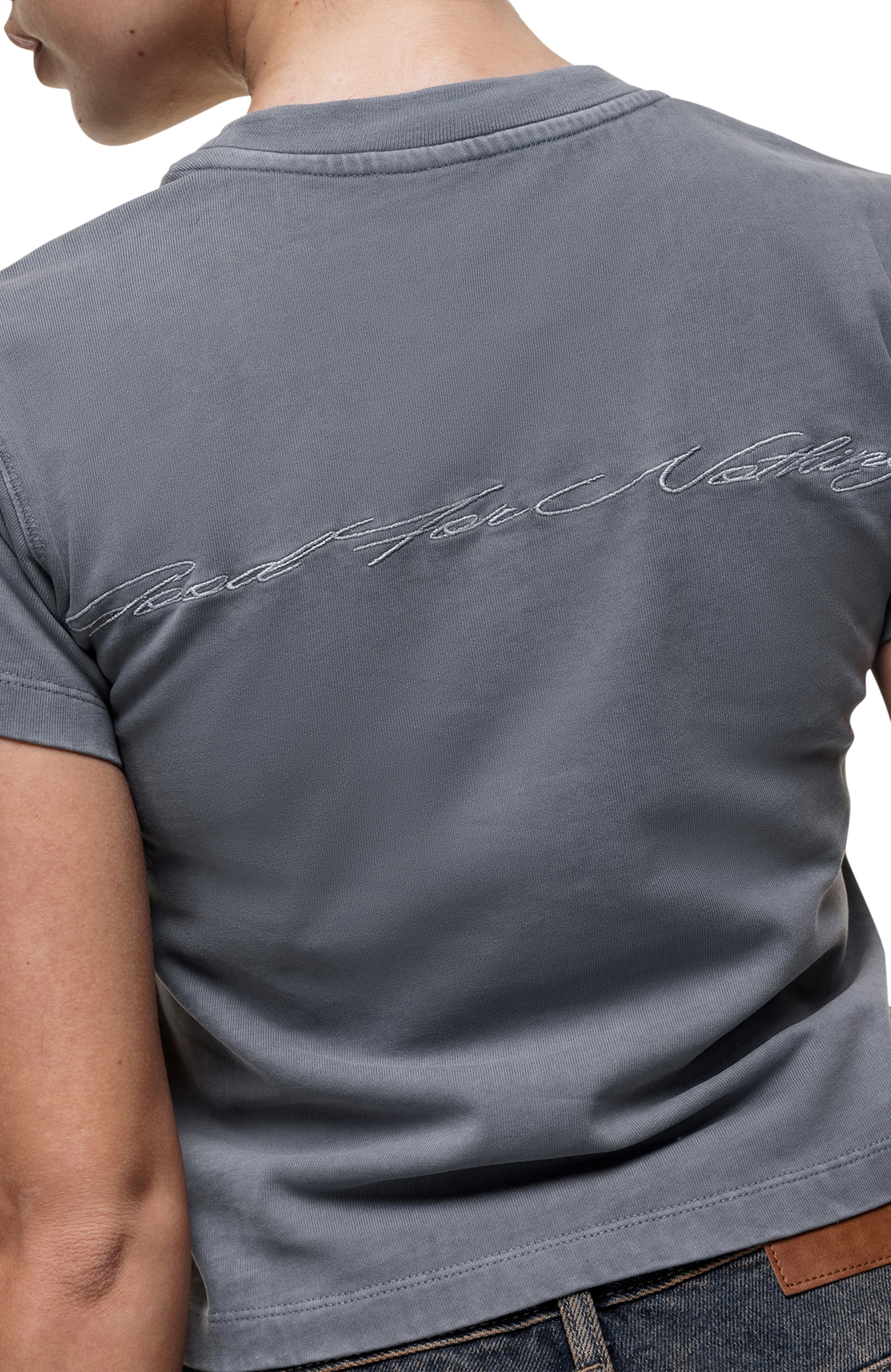 Scribble Grey Baby Tee - image 2