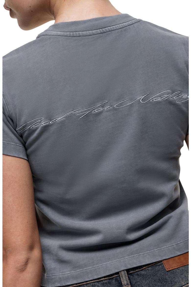 Scribble Grey Baby Tee, Alternate, color, Grey