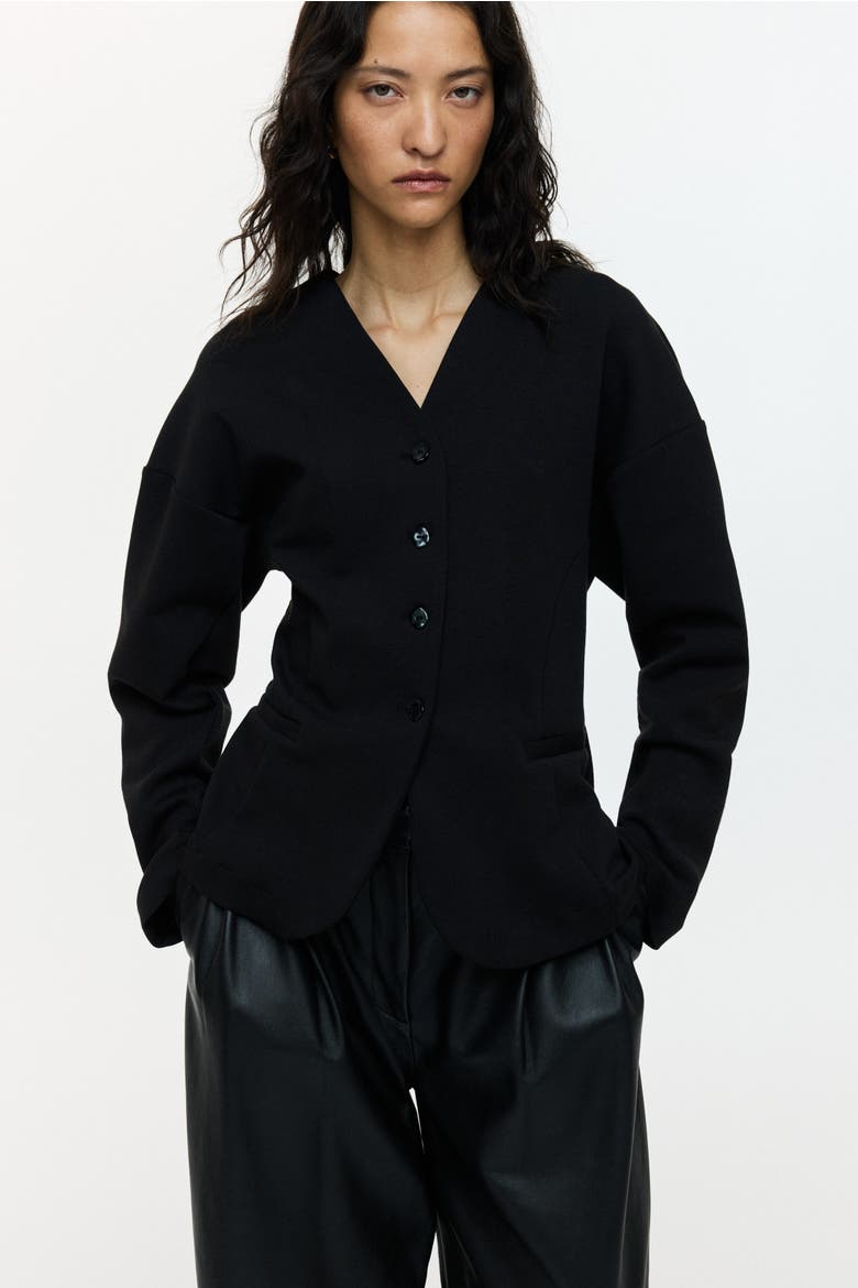 Jersey Jacket, Alternate, color, Black