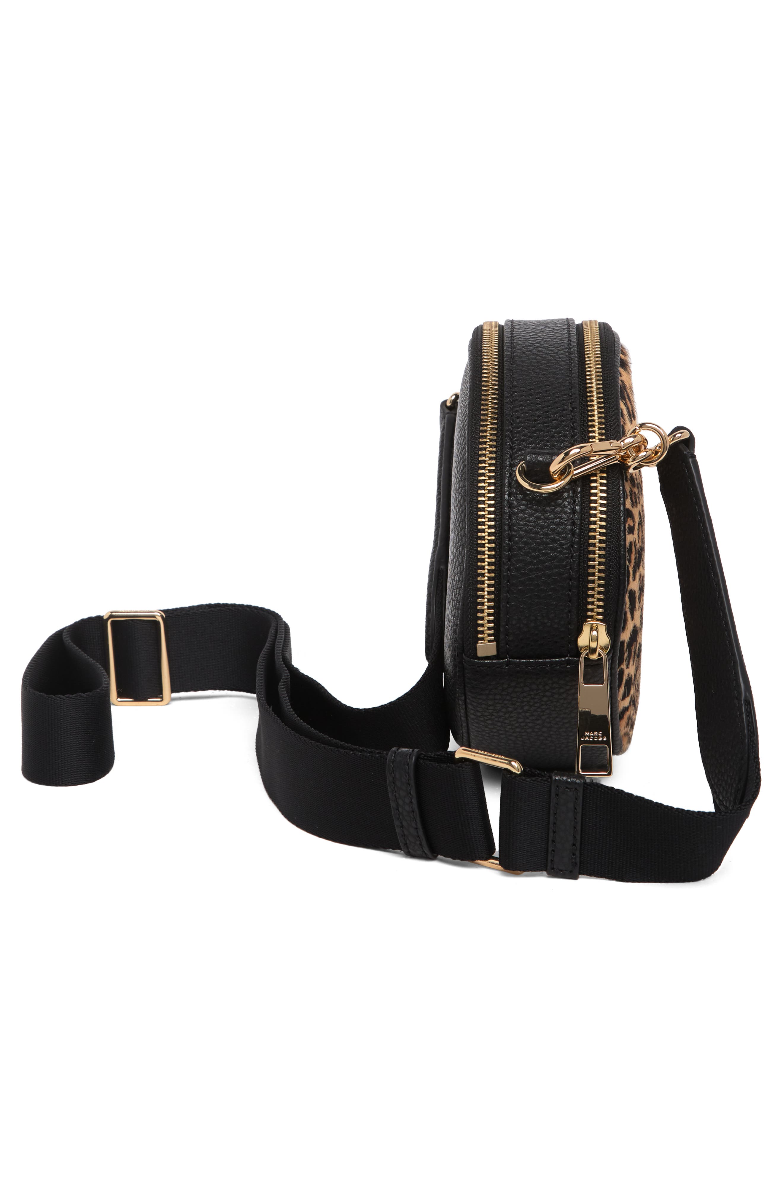 Marc Jacobs Animal Print Leather Crossbody Bag, Alternate, color, 