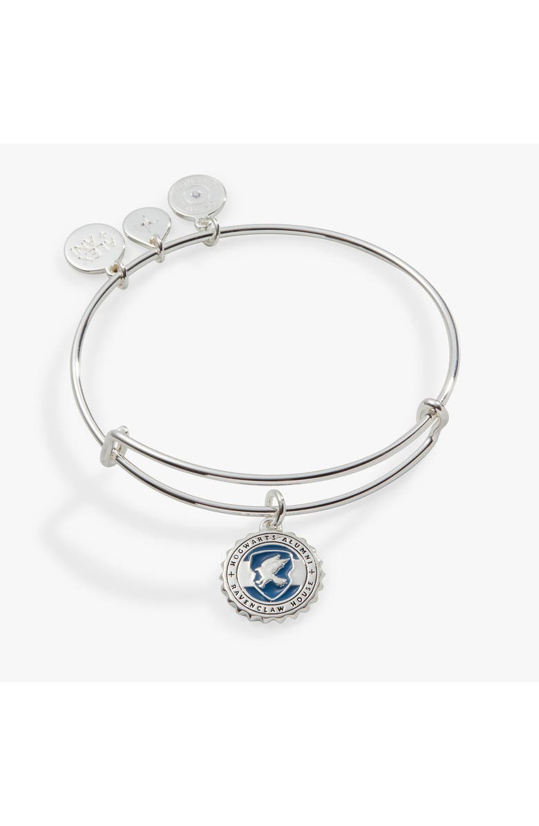 Alex and Ani Harry Potter<sup>™</sup> Ravenclaw House Charm Bangle Bracelet, Main, color, Silver
