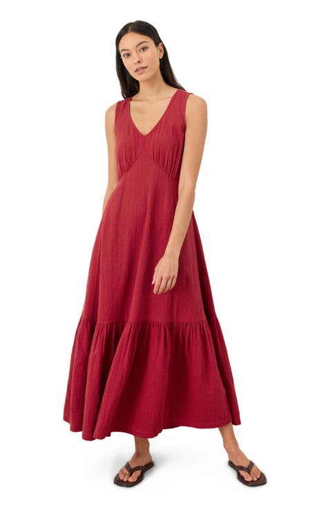 Organic Cotton Double Gauze Beach To Brunch Dress
