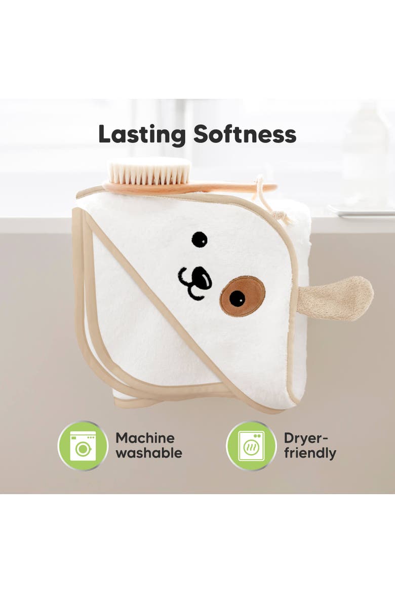 Cuddle Baby Hooded Towel, Alternate, color, Dog