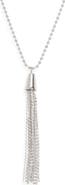 NORDSTROM RACK Crystal Fringe Pendant Necklace