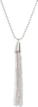 NORDSTROM RACK Crystal Fringe Pendant Necklace