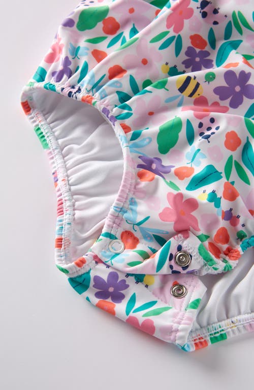 Tucker + Tate Bubble One-piece Swimsuit In White- Multi Ladybug Floral