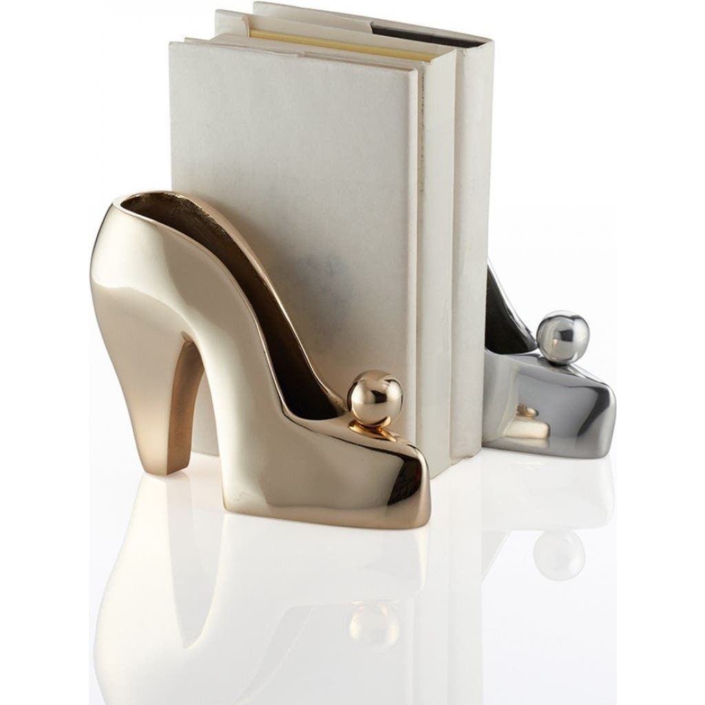 Lunares Lulu Shoe / Bookend In Metallic