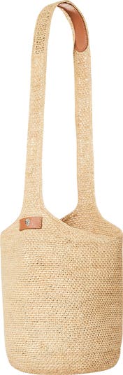 Small Rafia Sac Bucket Bag
