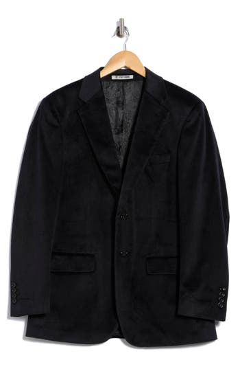 Zegarie Velvet Two-button Sport Coat In Black