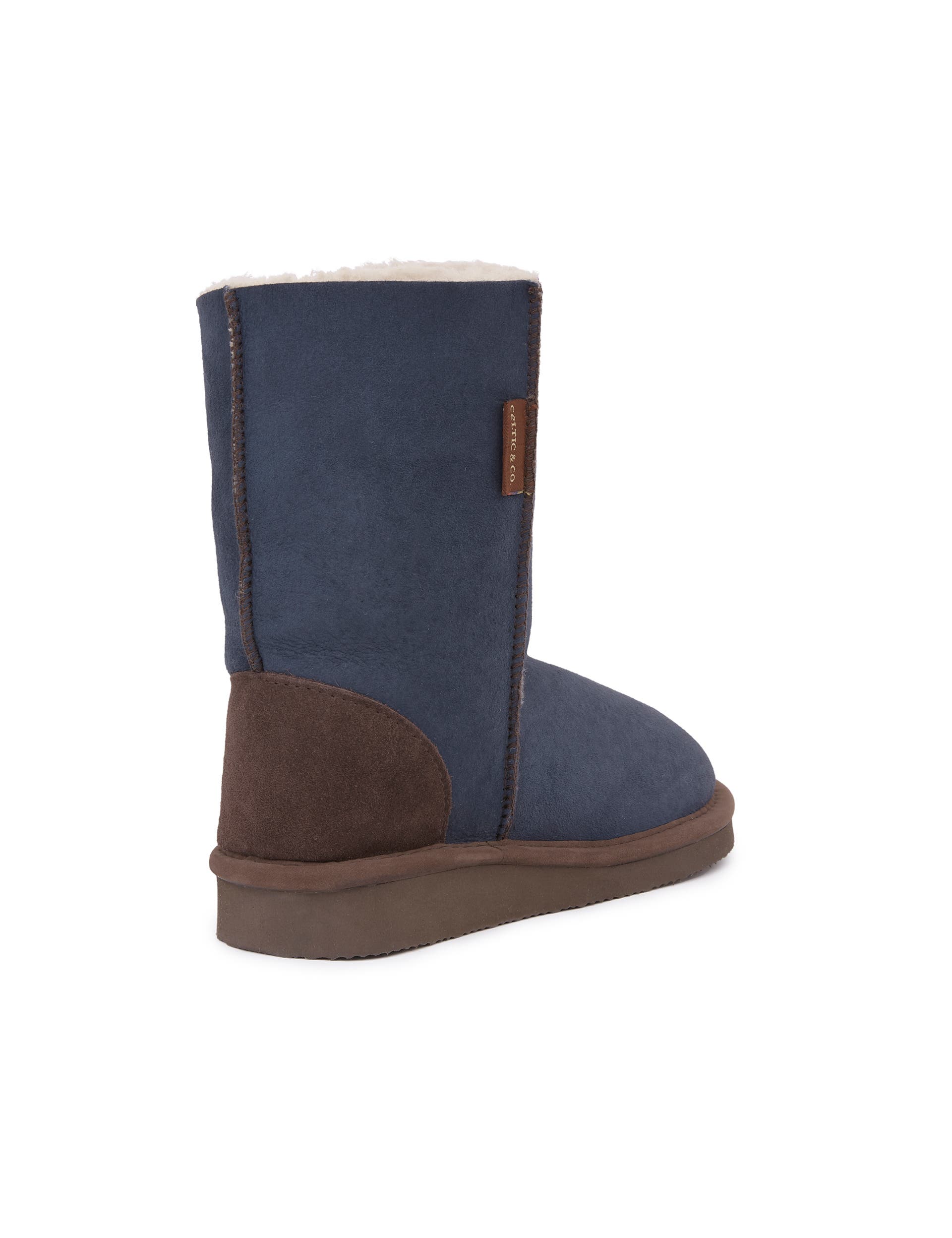 Celtic & Co. Shearling House Boots, Alternate, color, Blue Iris