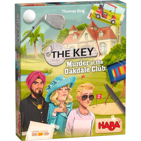 The Key Murder at The Oakdale Club, Detective Case Files Board Games for Kids Ages 8-12, Strategy Mystery Game for Family Night, Made in Germany