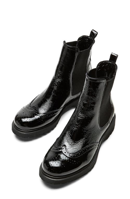 La Canadienne Hansel Wingtip Waterproof Chelsea Boot In Black