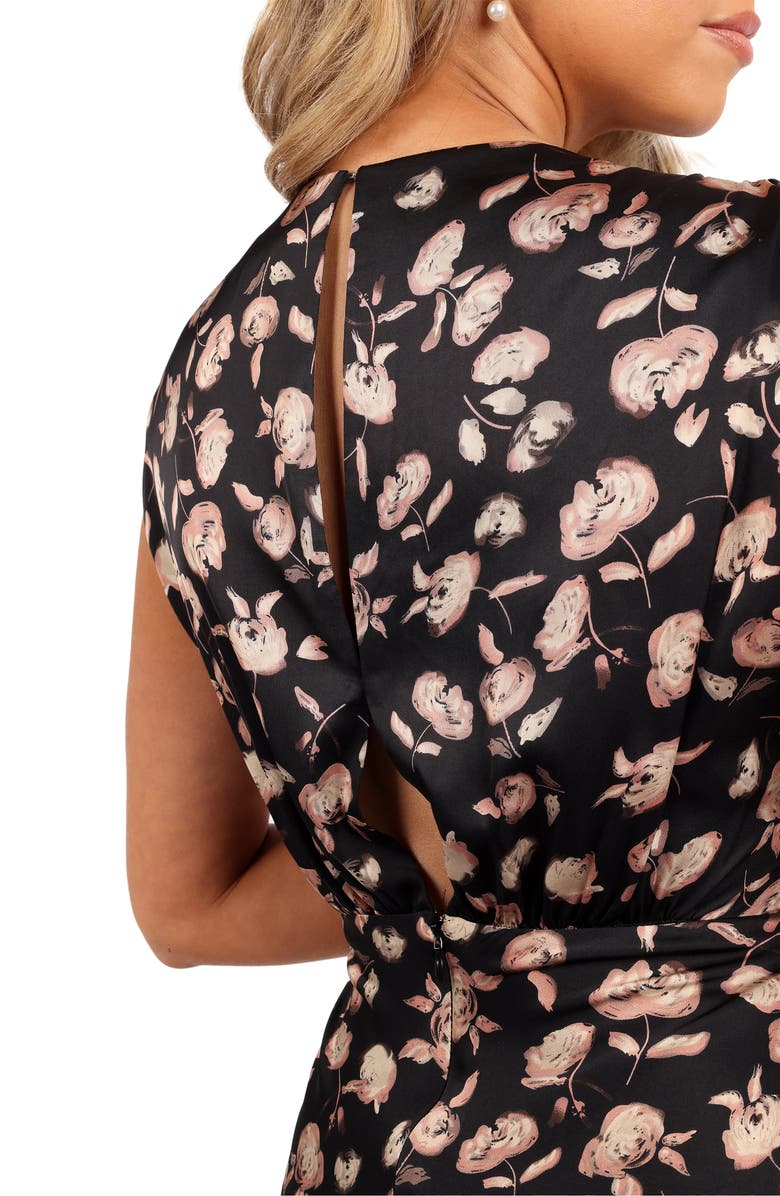 Petal & Pup Amarlee Floral Maxi Dress, Alternate, color, Black Floral