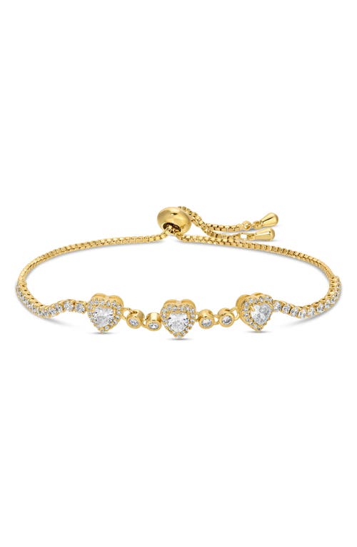 Eye Candy Los Angeles Mary Cz 3-pack Assorted Bracelets In Gold