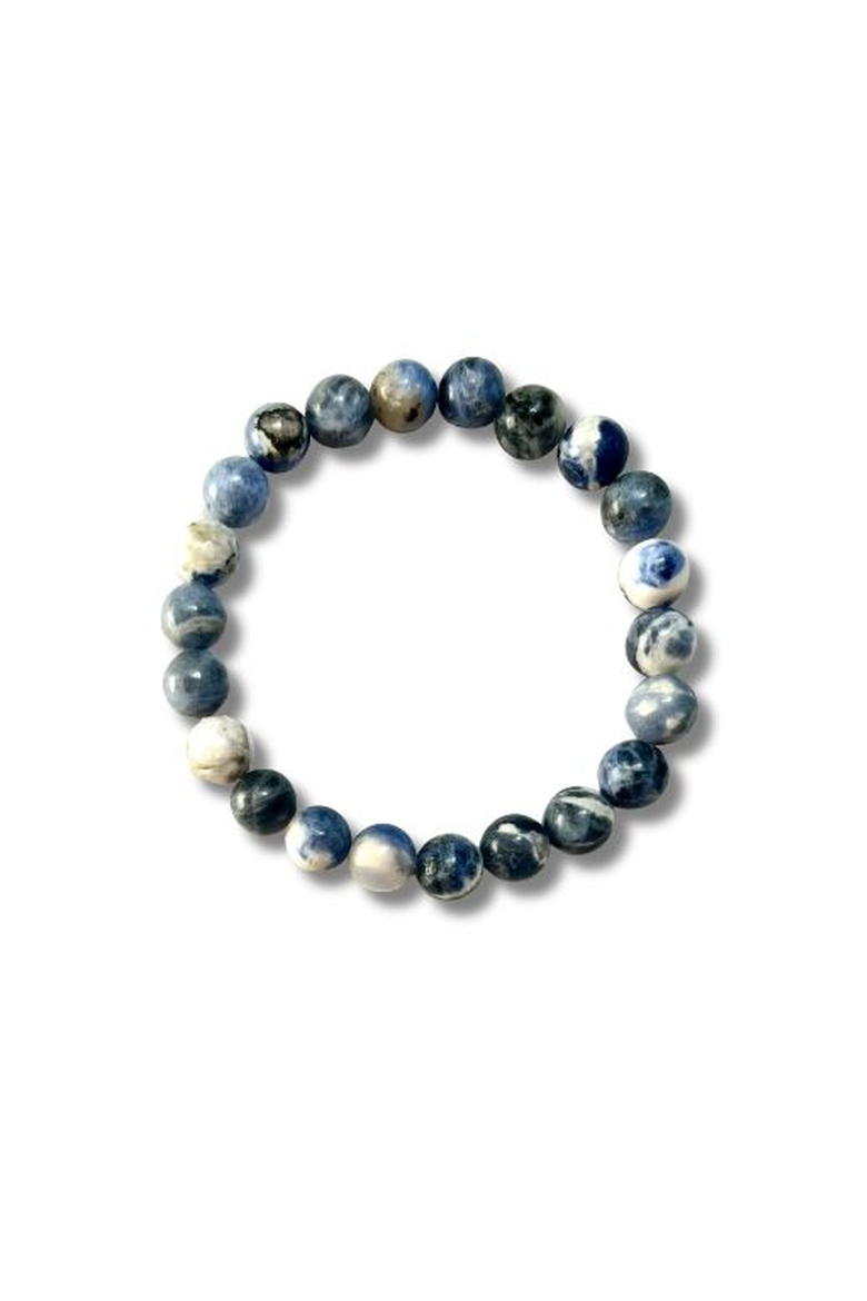 Crystal Healing Beaded Bracelet, Main, color, Sodalite
