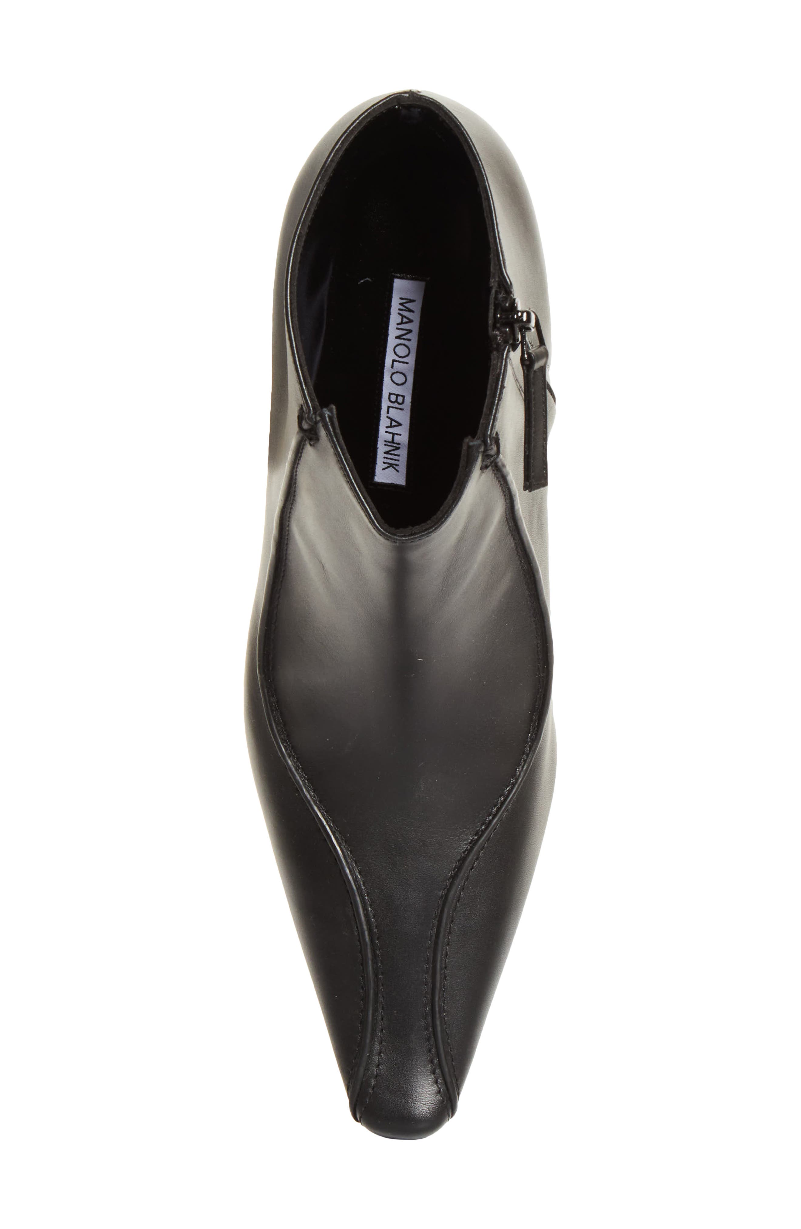 Milleta Almond Toe Bootie, Alternate, color, BLACK