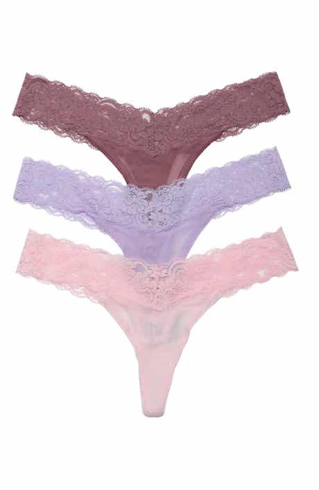 Mila 3-Pack Lace Thongs