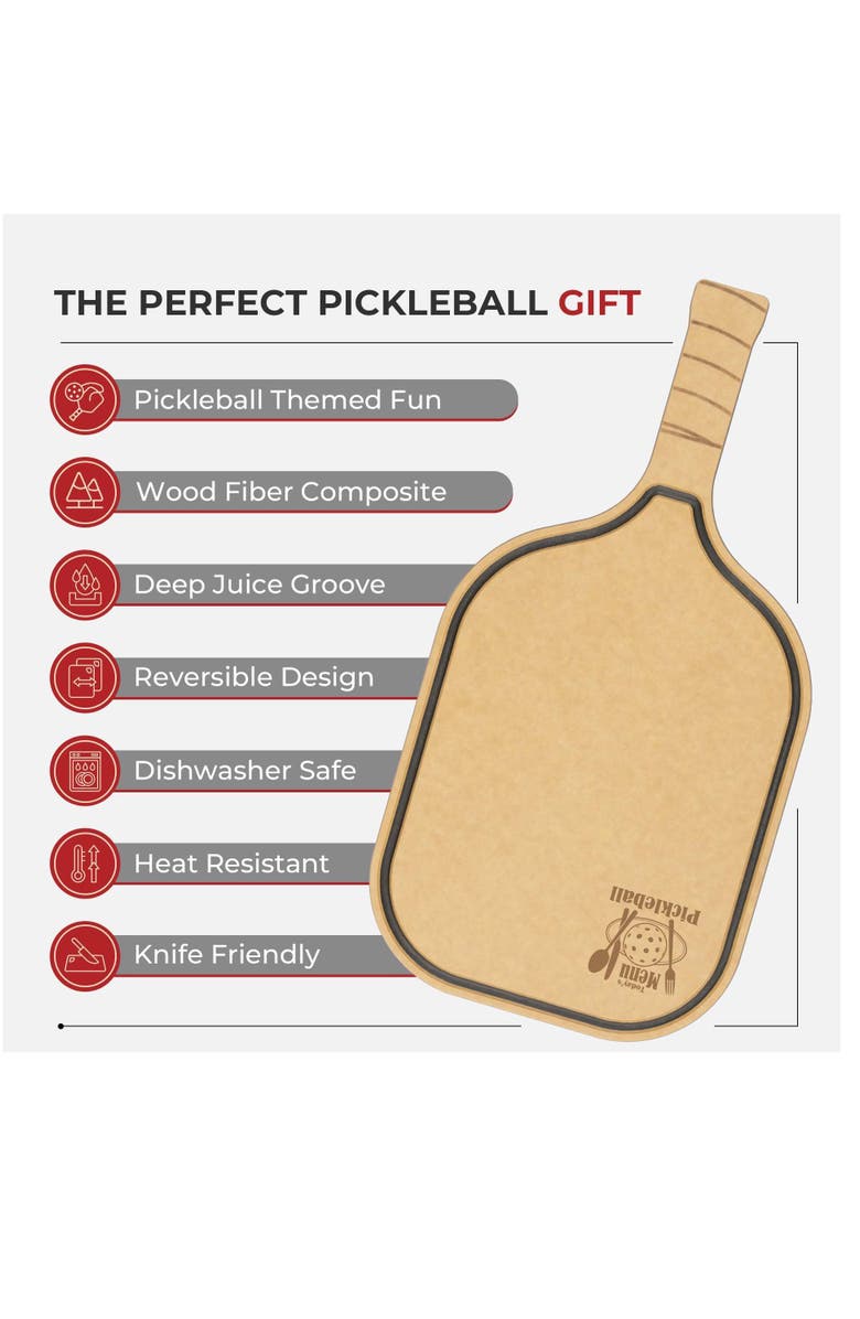 Eli Home Pickleball Charcuterie Cutting Board -"Today's Menu Pickleball", Alternate, color, NO COLOR