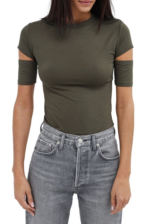 Esme Cutout Sleeve T-Shirt