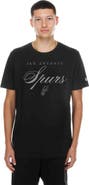 New Era Men's New Era Black San Antonio Spurs Script T-Shirt
