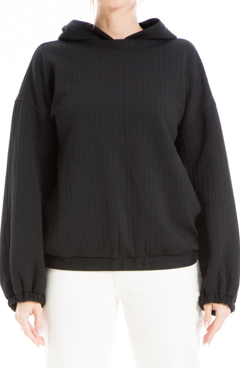MAX STUDIO Textured Puff Sleeve Pullover, Main, color, 