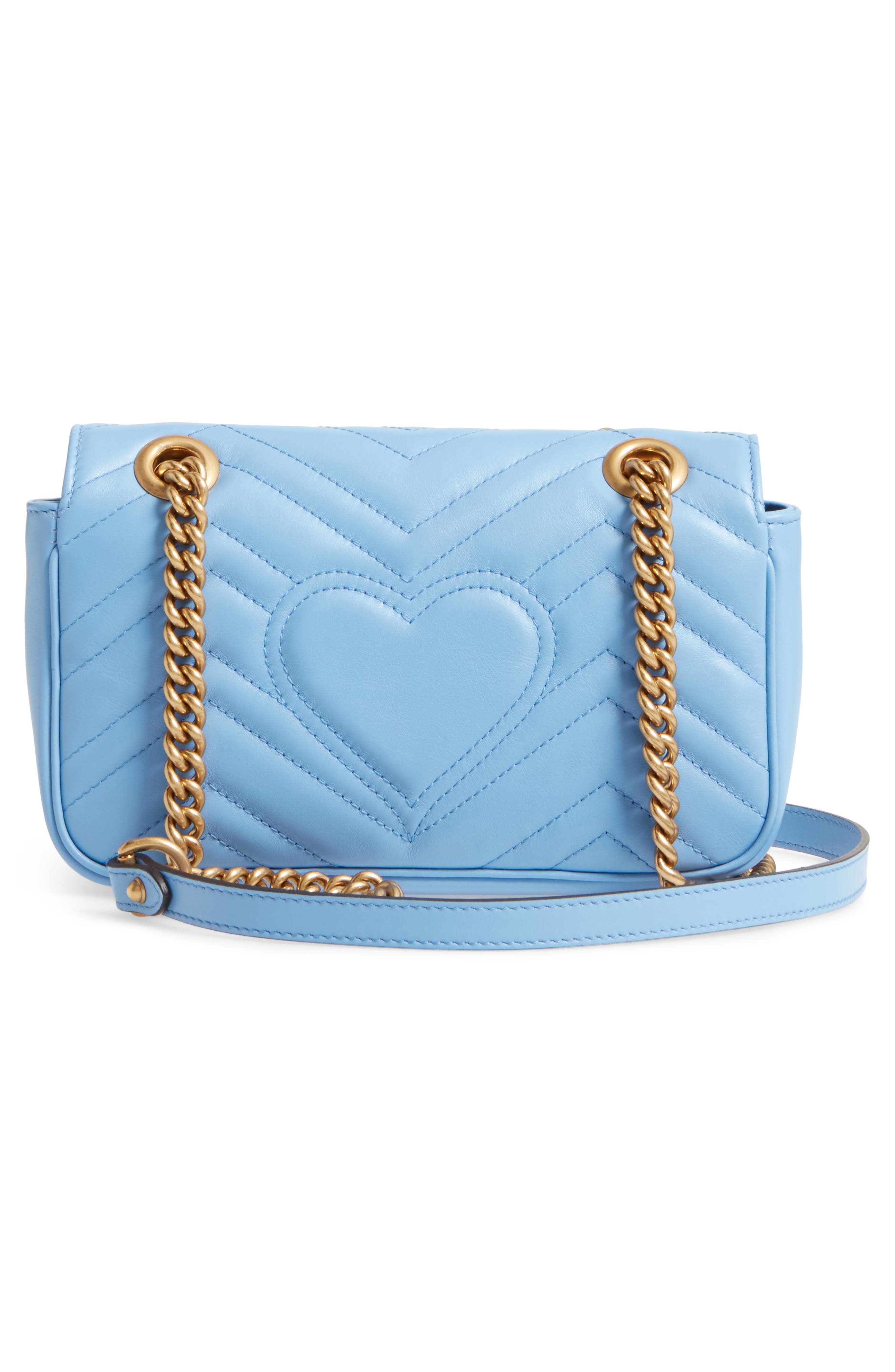 Gucci Mini GG Marmont 2.0 Matelassé Leather Shoulder Bag, Alternate, color, 