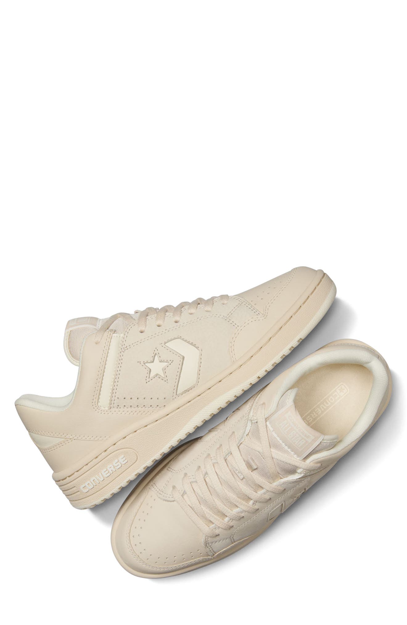 Converse Weapon Ox Low Top Sneaker, Alternate, color, Light Dune/ Egret/ Egret