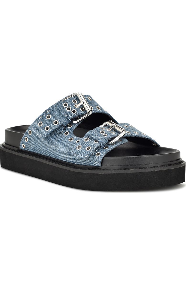 Nine West Eleny Platform Slide Sandal, Main, color,