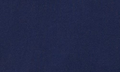 Cece Tipped Short Sleeve Cotton Sweater In Blue