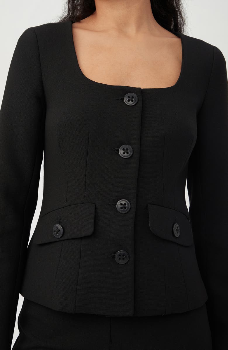 Trina Turk Mott Square Neck Blazer, Alternate, color,