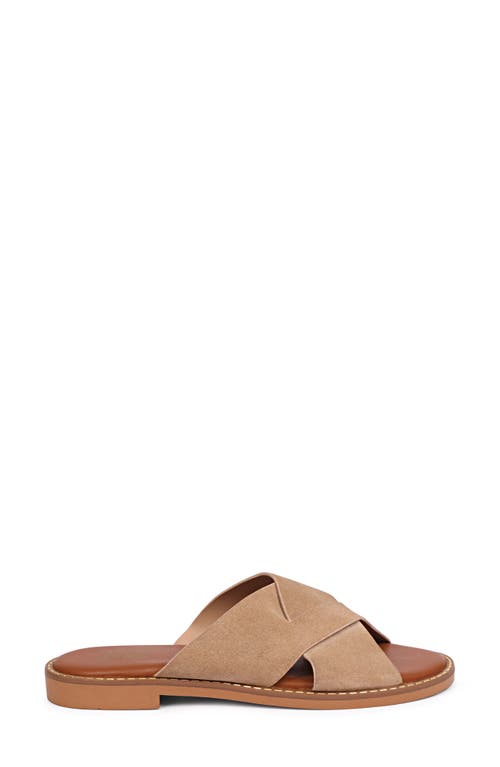 Saint G Blossom Slide Sandal In Beige