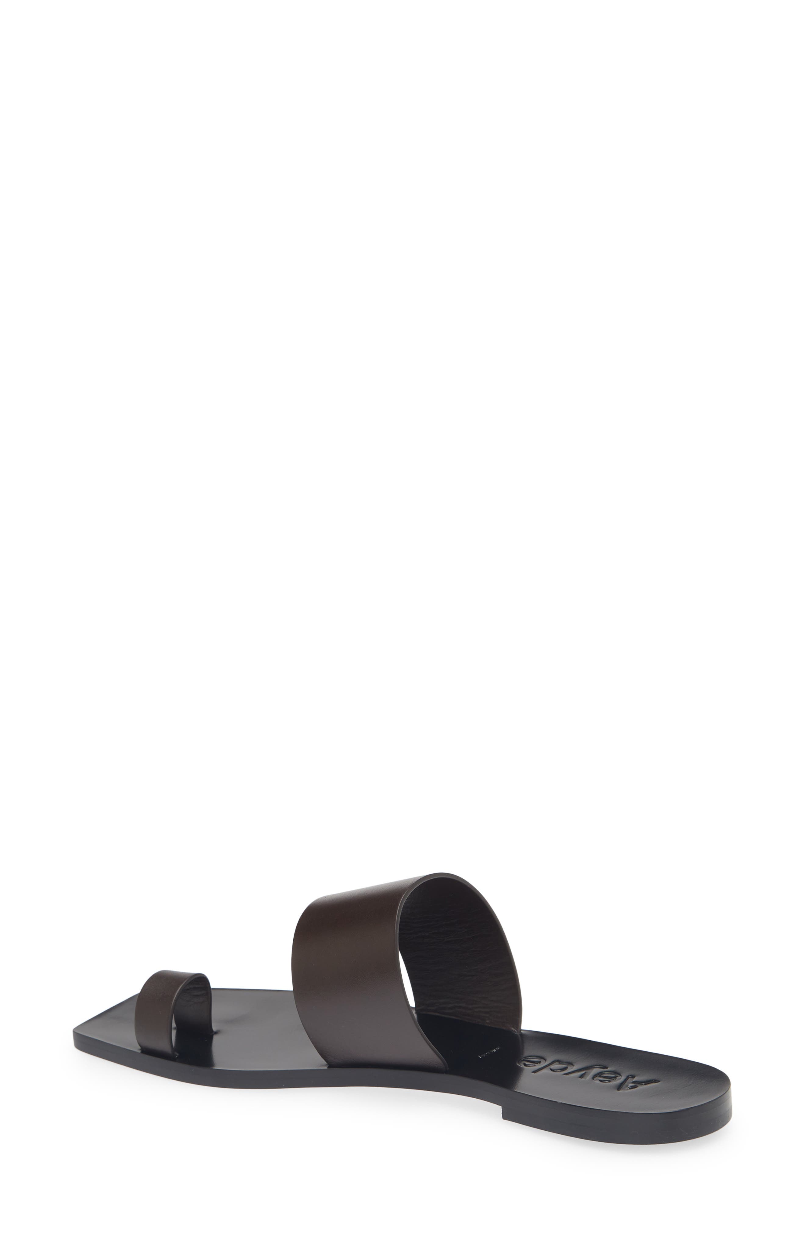 aeyde Sibel Sandal, Alternate, color, Moka