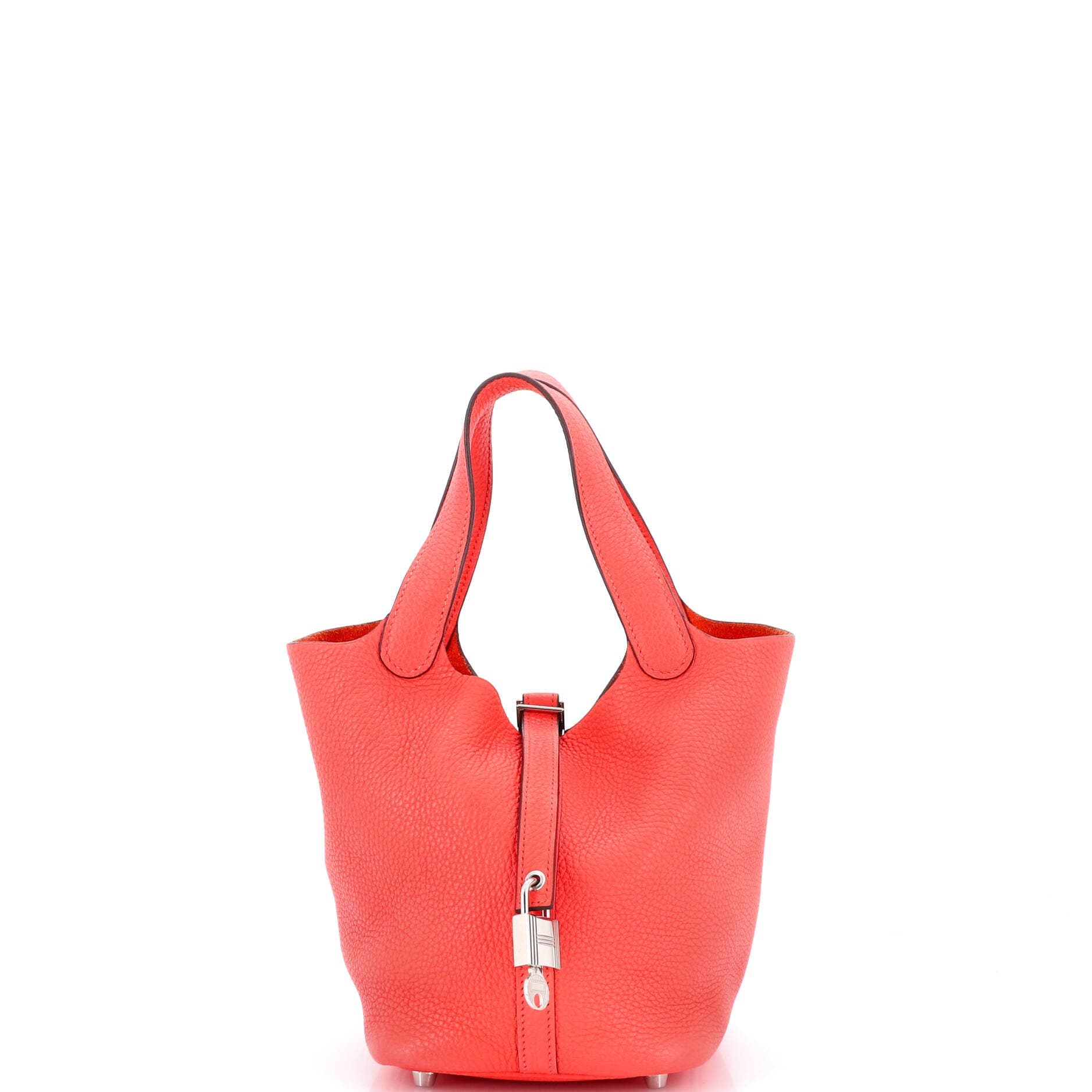 Pre-Owned Hermes Picotin Lock Bag Clemence PM, Main, color, Rose Texas