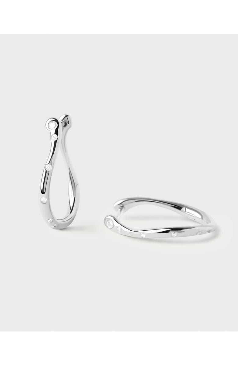 PDPAOLA Air Mini Hoops, Alternate, color, Silver