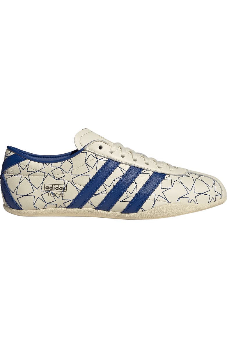 adidas Tokyo Embroidered Low Top Sneaker, Alternate, color, Cream White/ Royal/ Gold