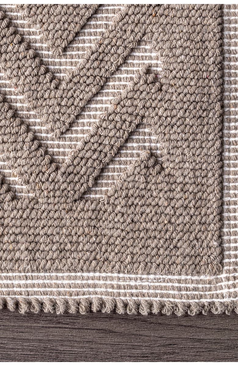 NULOOM Lyle Textured Chevron Bath Mat, Main, color, 