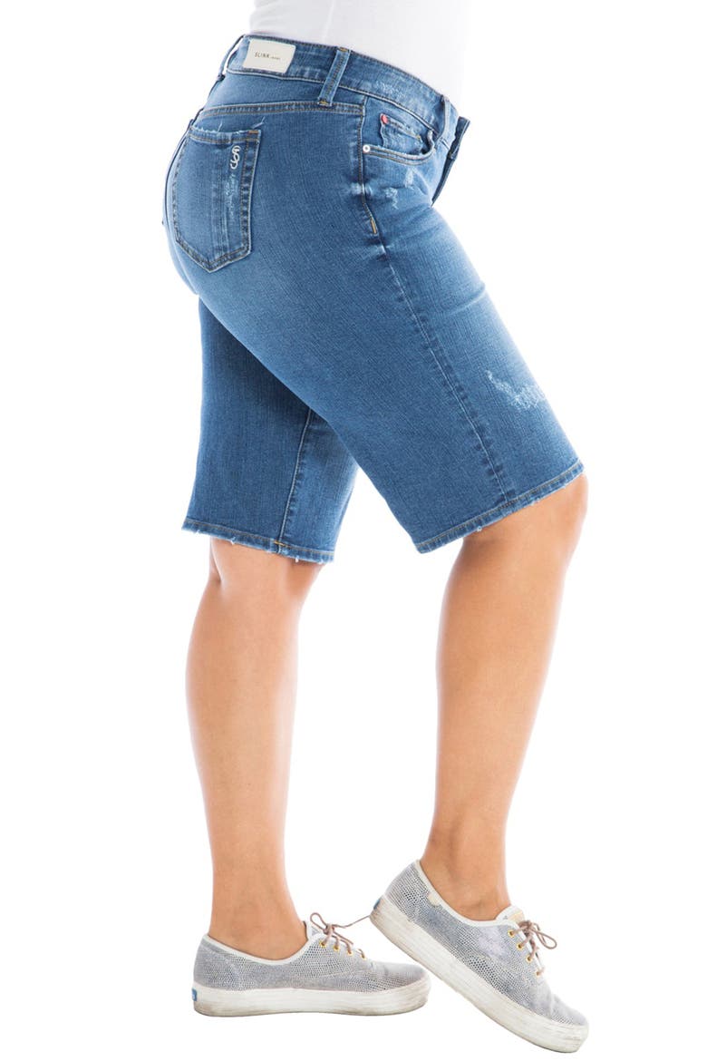 Denim Bermuda Shorts, Alternate, color, FRANCES