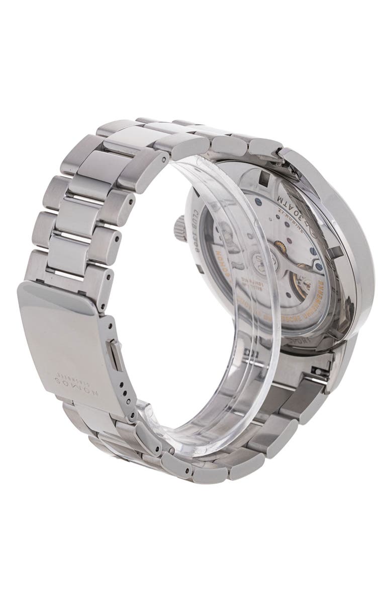 Watchfinder & Co. Nomos Glashutte 2022 Preowned Club 782 Bracelet Watch, 42mm, Alternate, color, Silver/ Blue