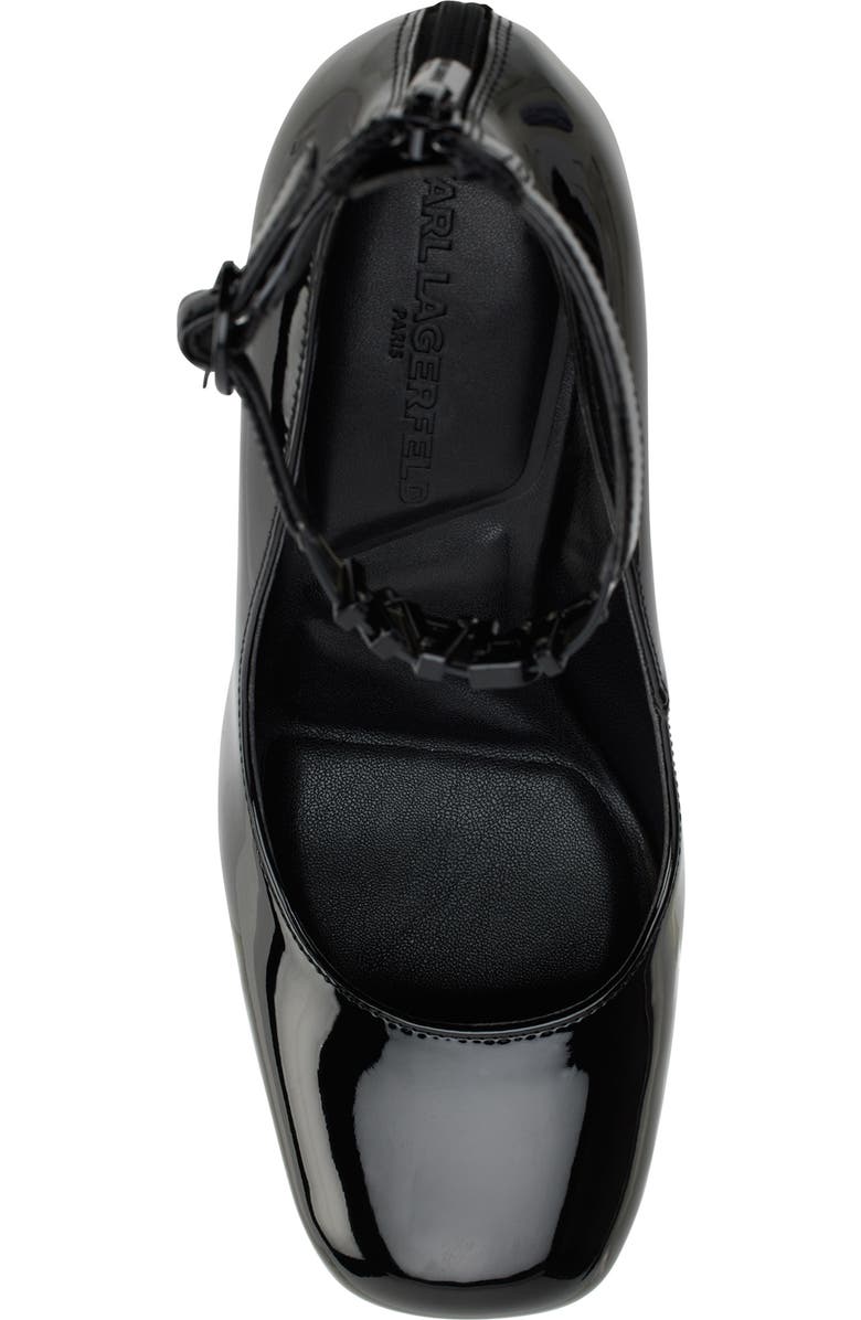 KARL LAGERFELD PARIS Pavla Ankle Strap Pump, Alternate, color, Black