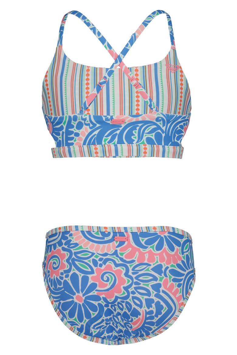 Kids' Cascais Reversible Two-Piece Swimsuit, Alternate, color, SILVER LAKE BLUE