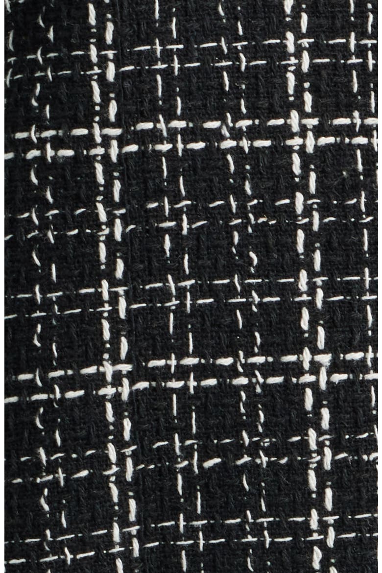 Uno Tweed Jacket, Alternate, color, BLACK