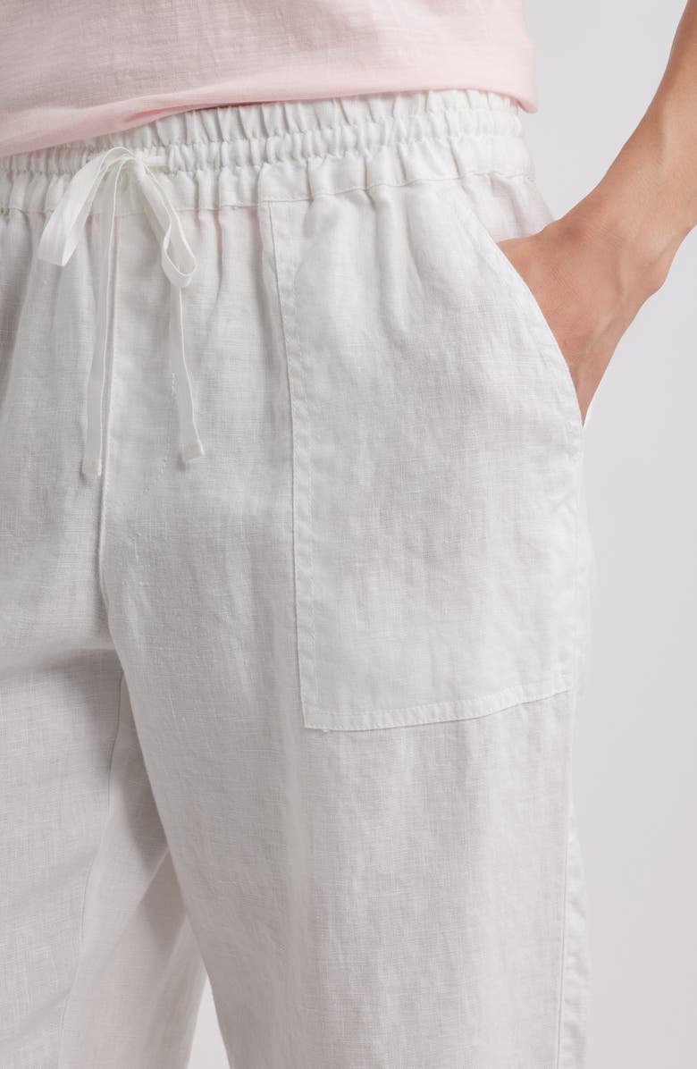 Tommy Bahama Two Palms Tapered Linen Drawstring Pants, Alternate, color, White