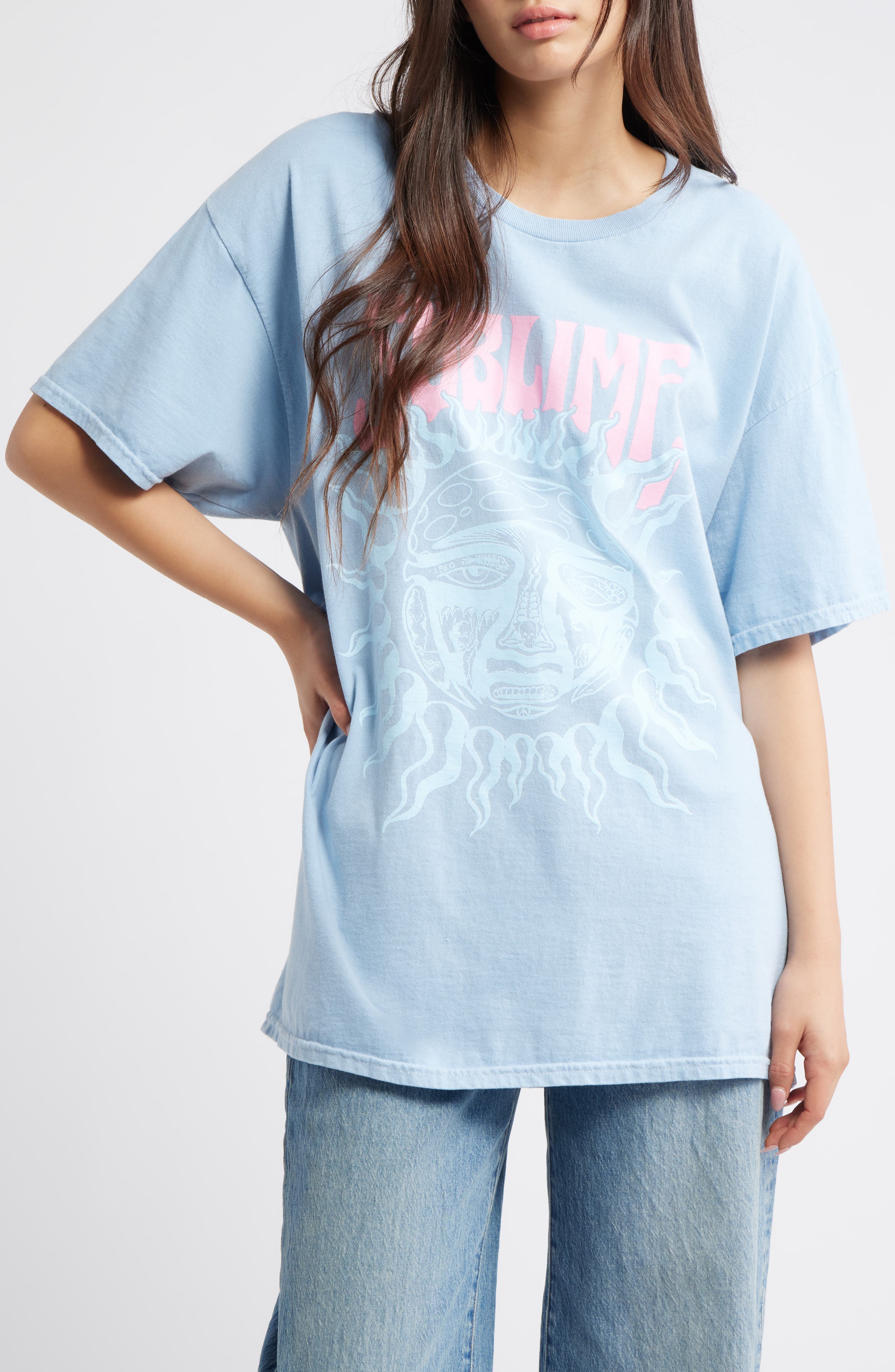 Merch Traffic Sublime Classic Logo Cotton Graphic T-Shirt