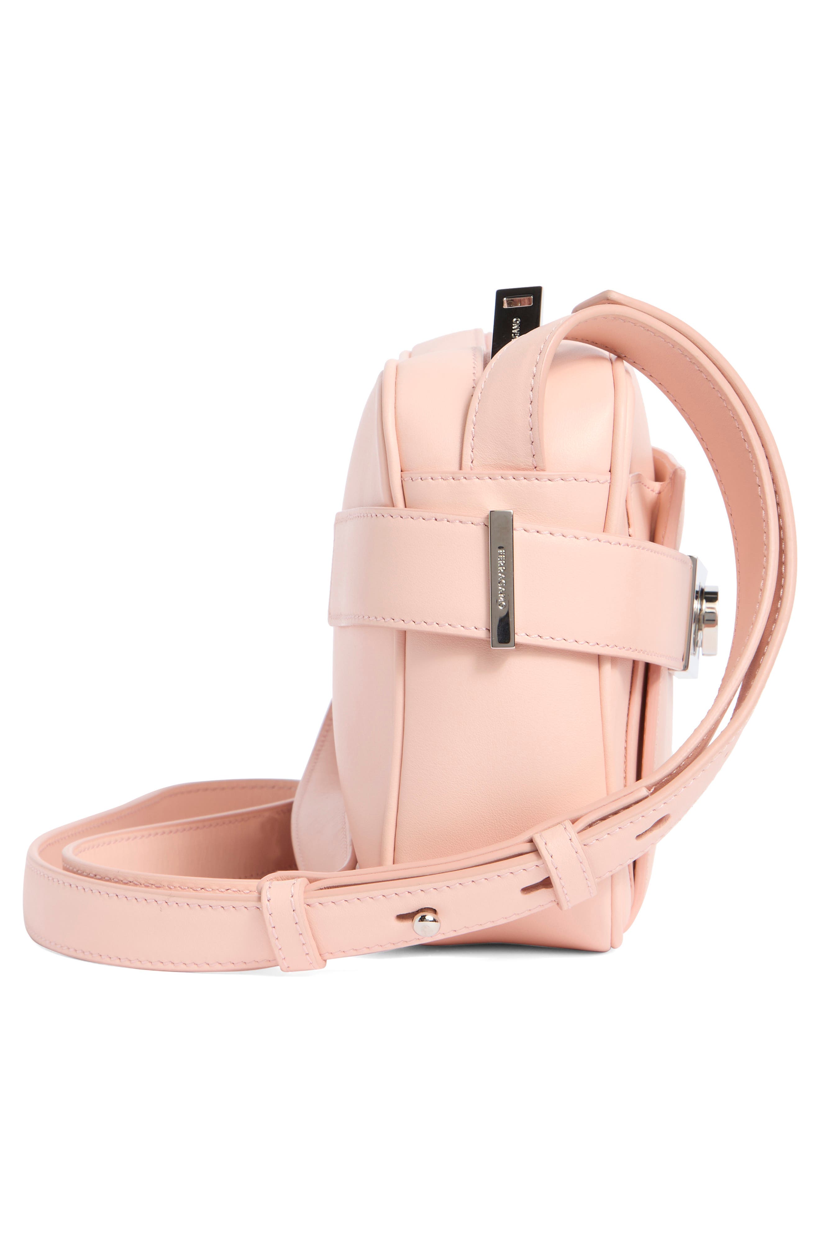 FERRAGAMO Archive Leather Crossbody Bag, Alternate, color, Light Pink