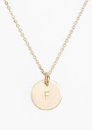 Nashelle 14k-Gold Fill Initial Mini Circle Necklace