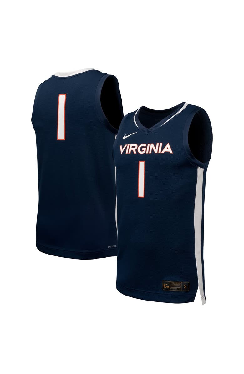 Nike Men's Nike Navy Virginia Cavaliers Replica Basketball Jersey, Alternate, color, Navy