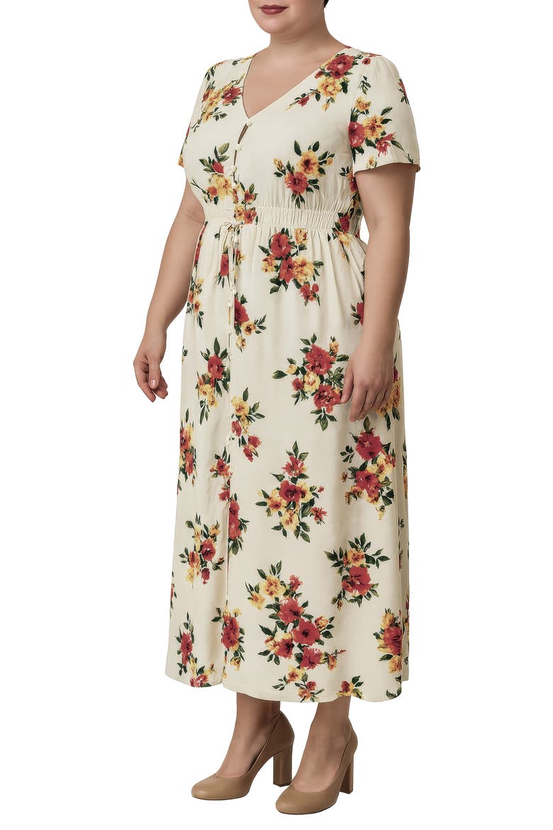 Floral Midi Shirtdress, Alternate, color, FLORAL PRINT