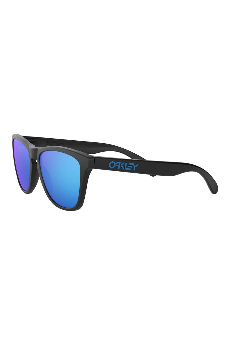 Frogskins 54mm Rectangular Sunglasses, Alternate, color, MATTE BLACK / BLUE