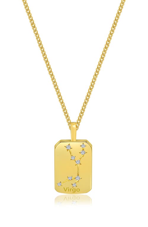 La Meno Zodiac Double Sided Pendant Necklace