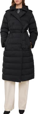Burberry Long Nylon Hooded Puffer Coat